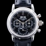 Patek Philippe 5004P Perpetual Calendar Split Seconds Chronograph Platinum Black Dial