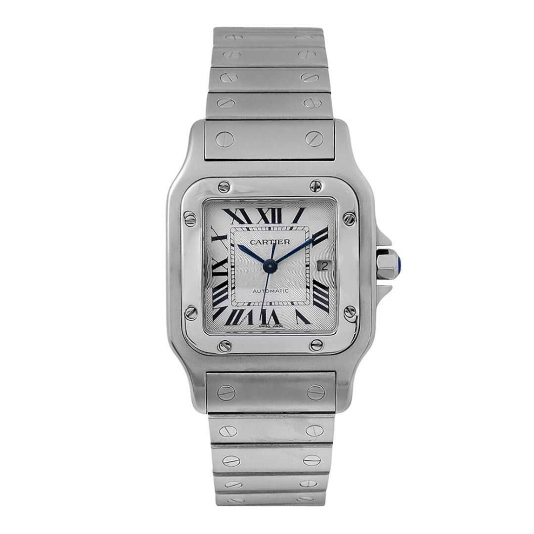 Cartier-Santos-automatic-2 Cartier Santos Galbée 29mm ref.-2319 (juego completo) - Image 1