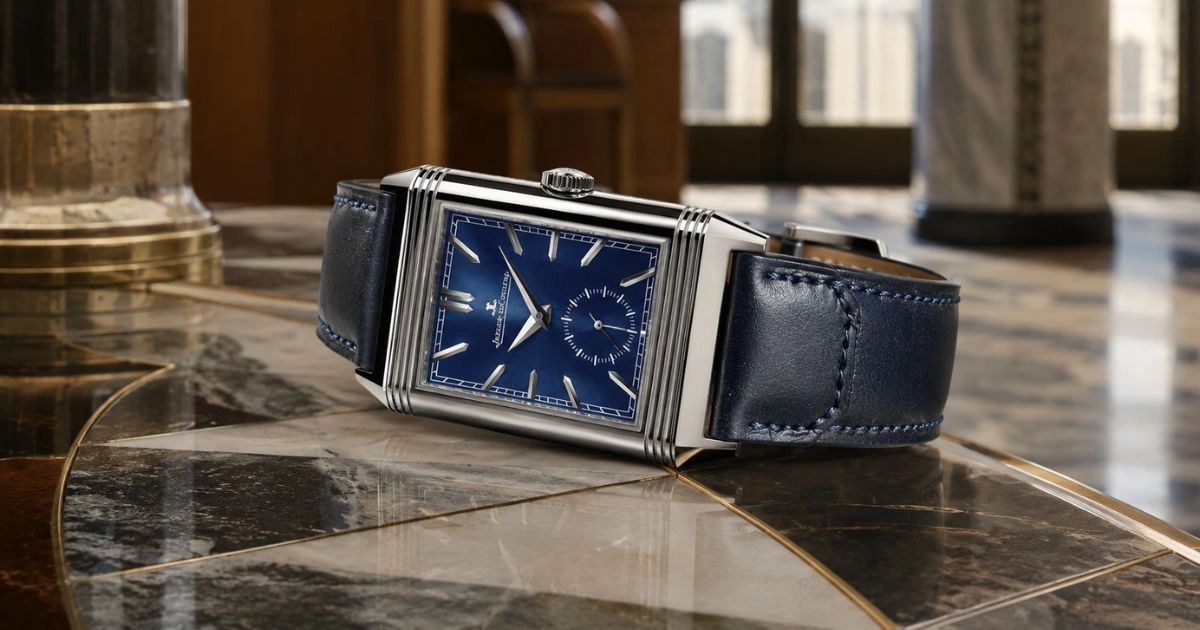 Jaeger-LeCoultre Reverso luxury watch showcasing its iconic reversible case, Art Deco design, and transformation from a polo watch into a legendary horological icon.
