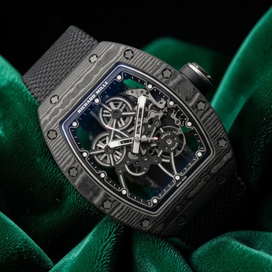 RM5501WatchManualWindingRichardMillehyperlight Richard Mille 'bubba Watson' | Ref: Rm55-01 | a Manual Winding Black Carbon TPT Wristwatch - Image 1